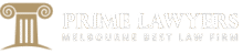 logo prime lawyers white